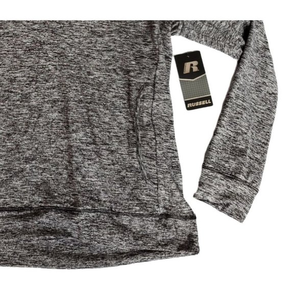 Russell Mens Hoodie Black Hoodie Large Mens Hoodie Sweatshirt - Picture 6 of 7